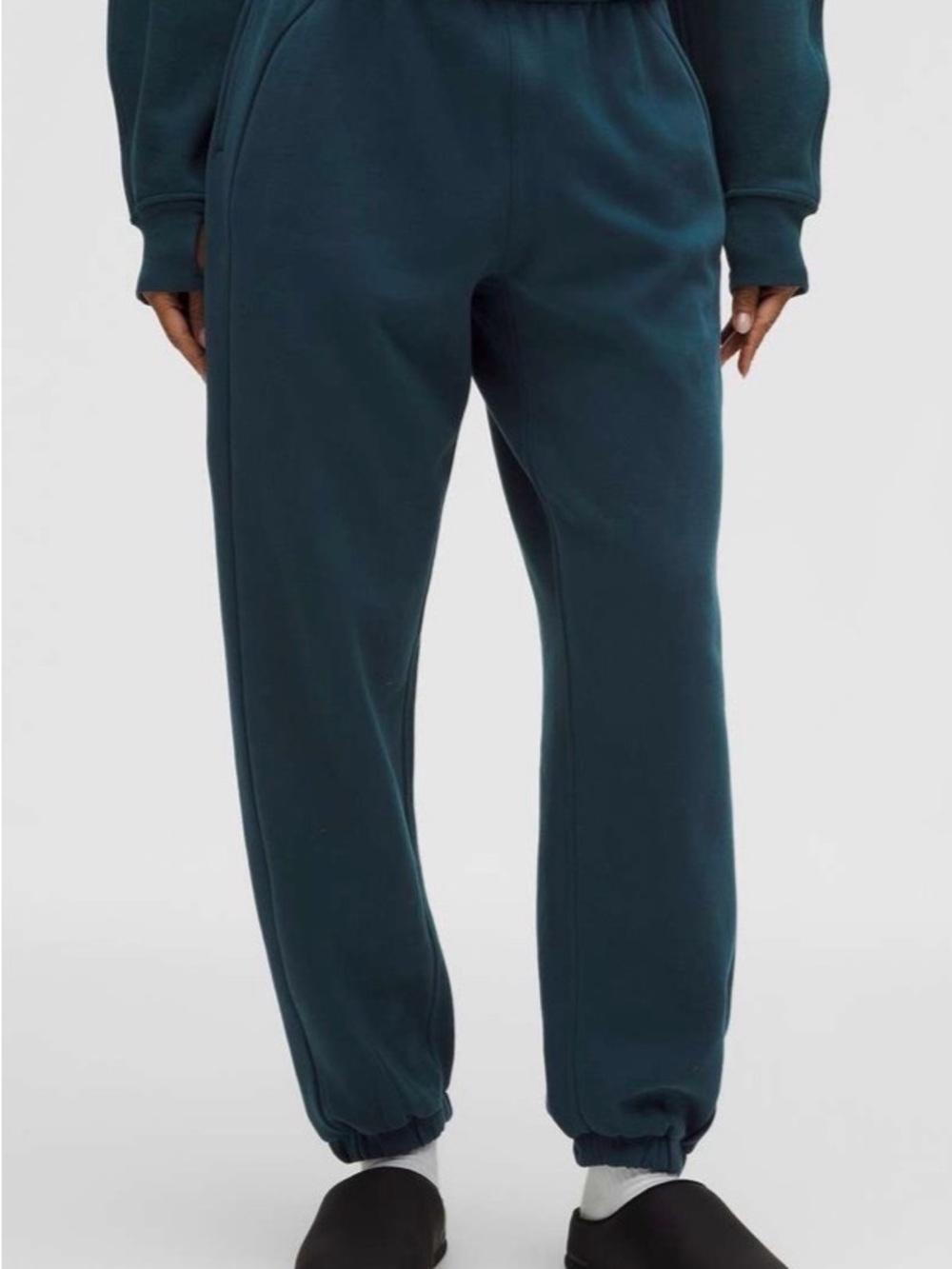 Lululemon Scuba Mid-Rise Oversized Jogger Sweatpants Indochine Blue Sz XS Teal